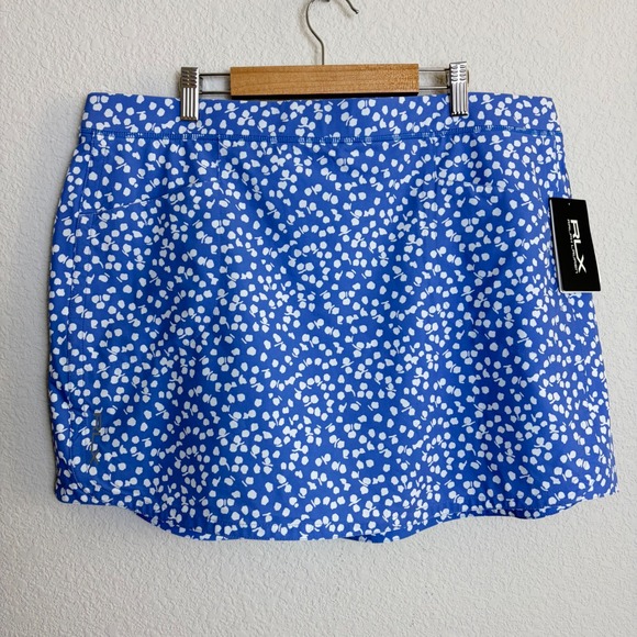 RLX Ralph Lauren Pants - RLX Ralph Lauren Golf Concept 1 Skort Blue Multi Floral Water Repellent XL NEW